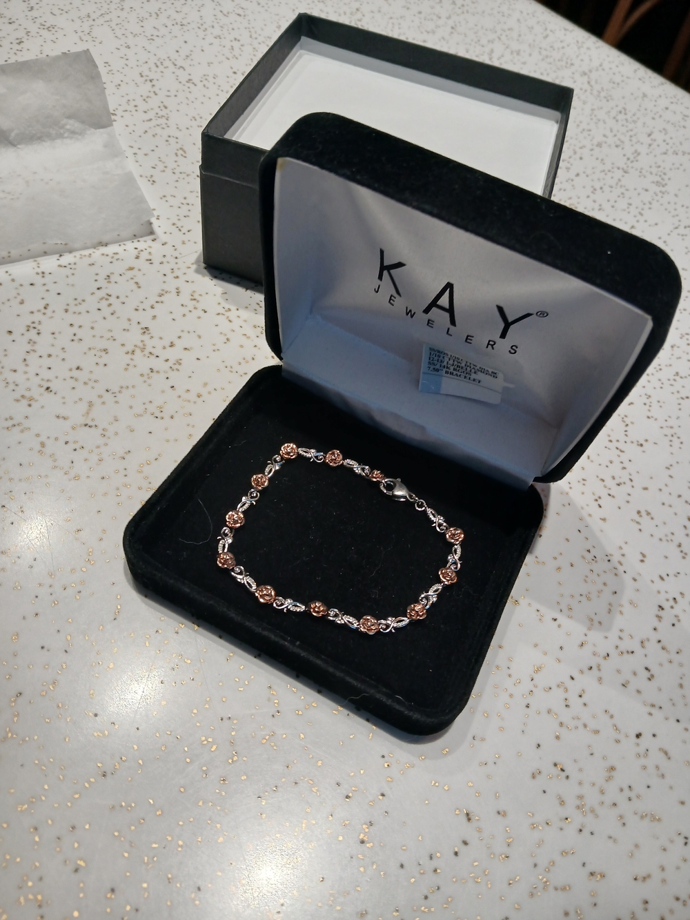 Disney Belle's Gold Diamond Adorned Bracelet